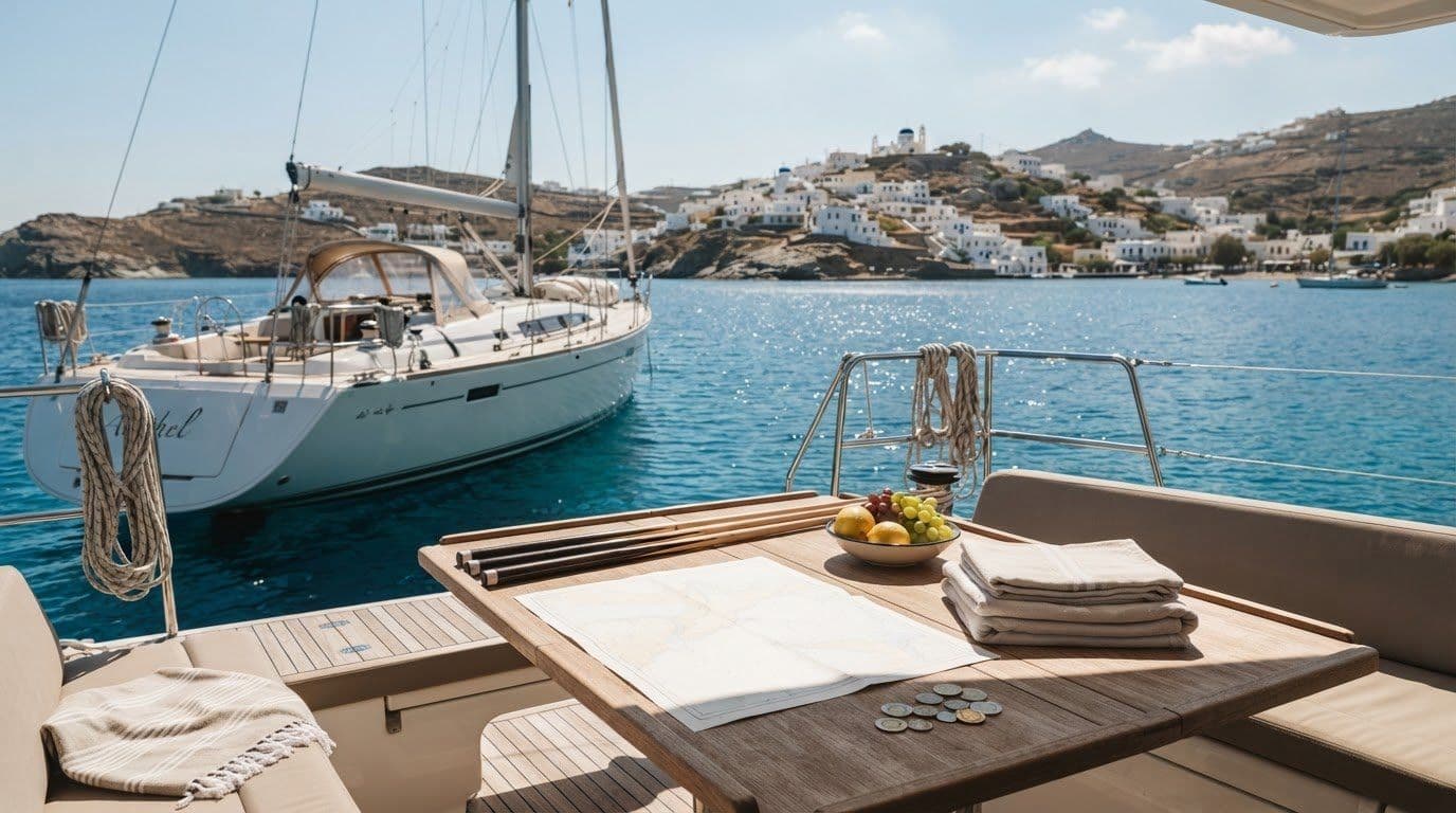 Greek yacht charter costs, crewed rates and extra expenses